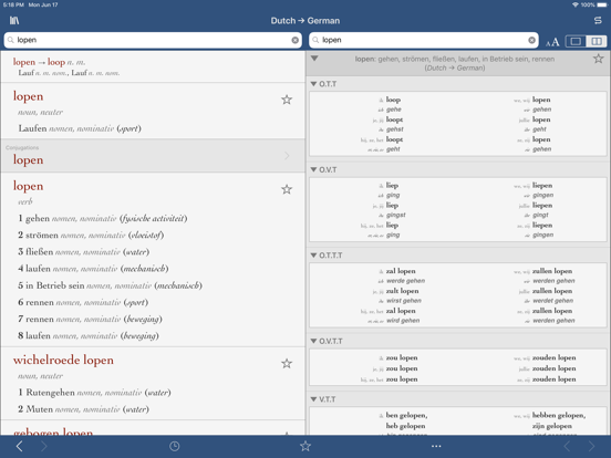Ultralingua Dutch-German iPad screenshot 2 - Reference app