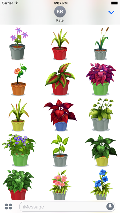 Flower Power Emoji Stickersのおすすめ画像4