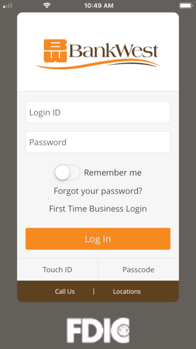 BankWest SD Mobile Banking Screenshot