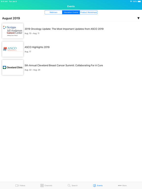 VuMedi iPad screenshot 4 - Medical app