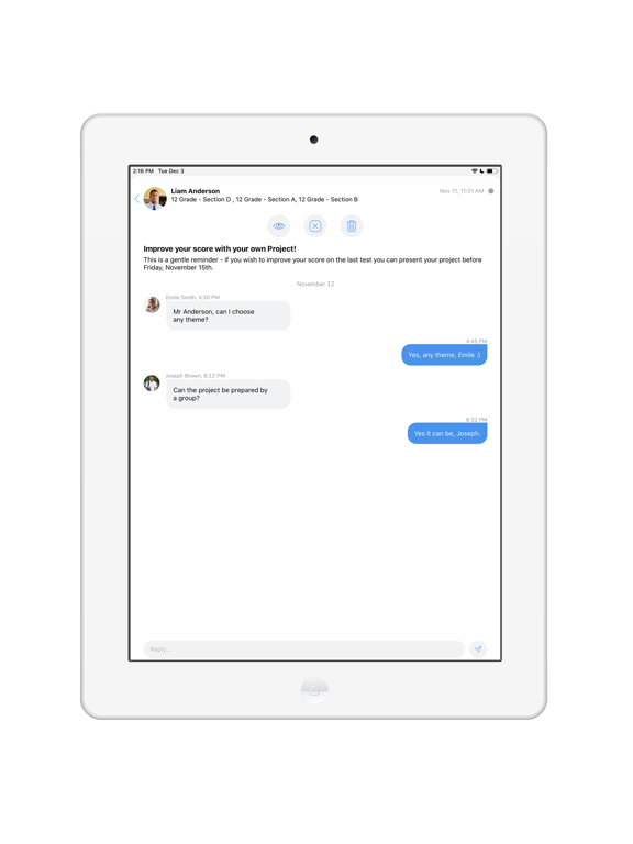 Quicklert iPad screenshot 5 - Business app
