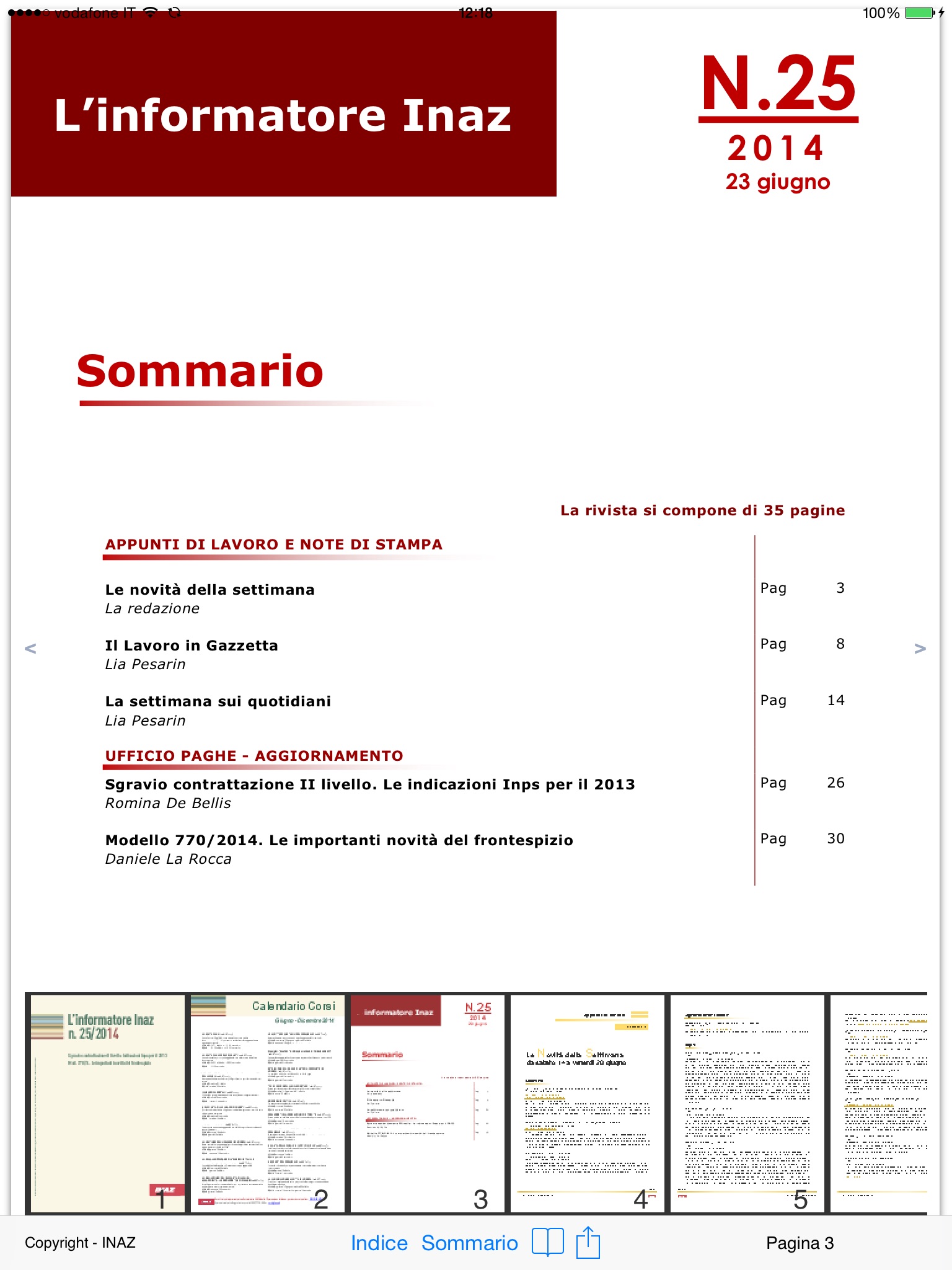 L'informatore INAZ screenshot 2