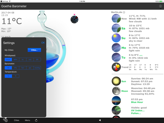 Screenshot #5 pour Goethe Barometer