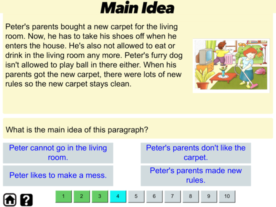 3rd Grade Comprehension Skills iPad screenshot 5 - Book app