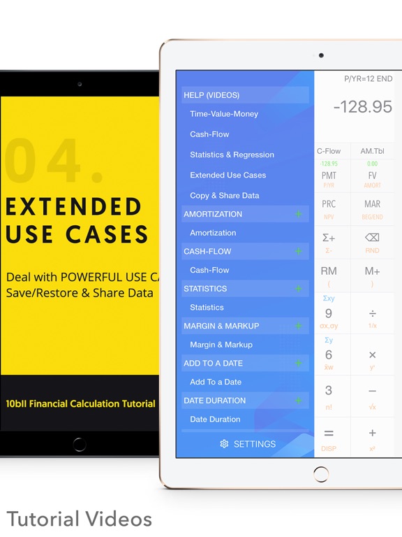 10bII Financial Calculator PRO iPad screenshot 6 - Finance app