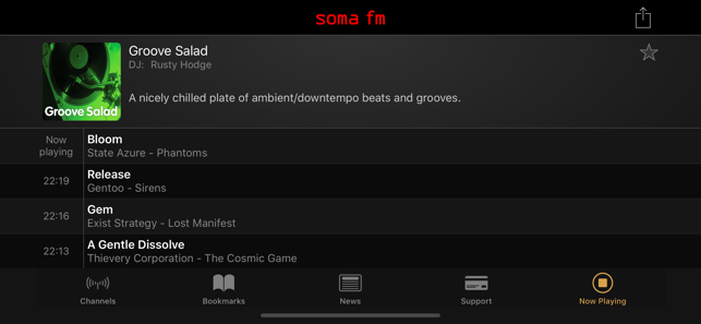 ‎SomaFM-Radio-Player-Screenshot