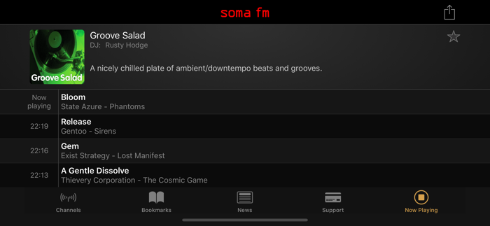 SomaFM Radio Player