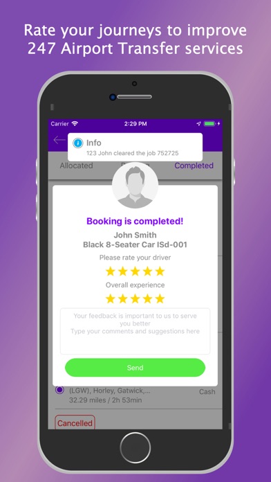 247 Airport Transfer Screenshot