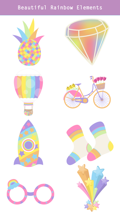 Rainbow Animal Stickers Screenshot