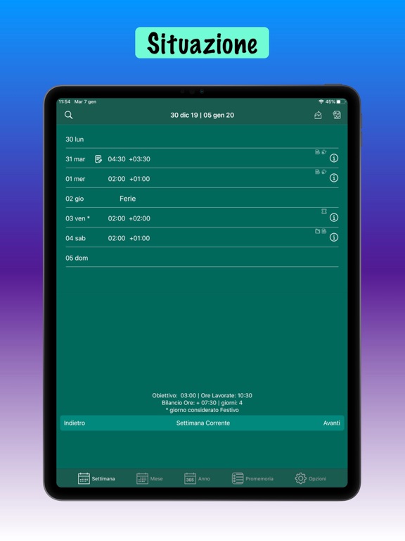 Register Schedules iPad screenshot 4 - Productivity app