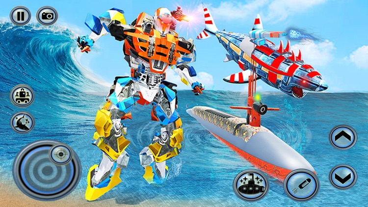 Robot Shark Submarine screenshot-3