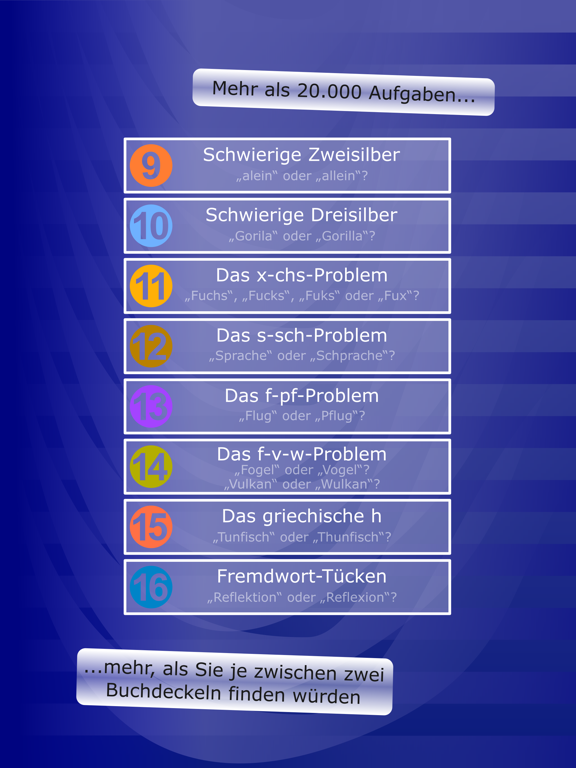 Screenshot #5 pour Konsonantenrechtschreibung