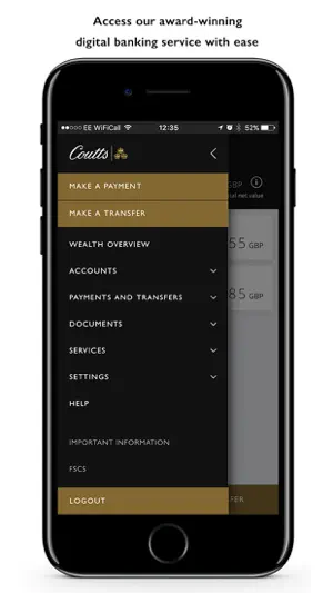 Coutts Mobile screenshot 1
