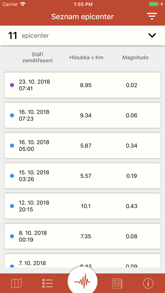#4. Seislok (iOS) 由: Geofyzikalni ustav