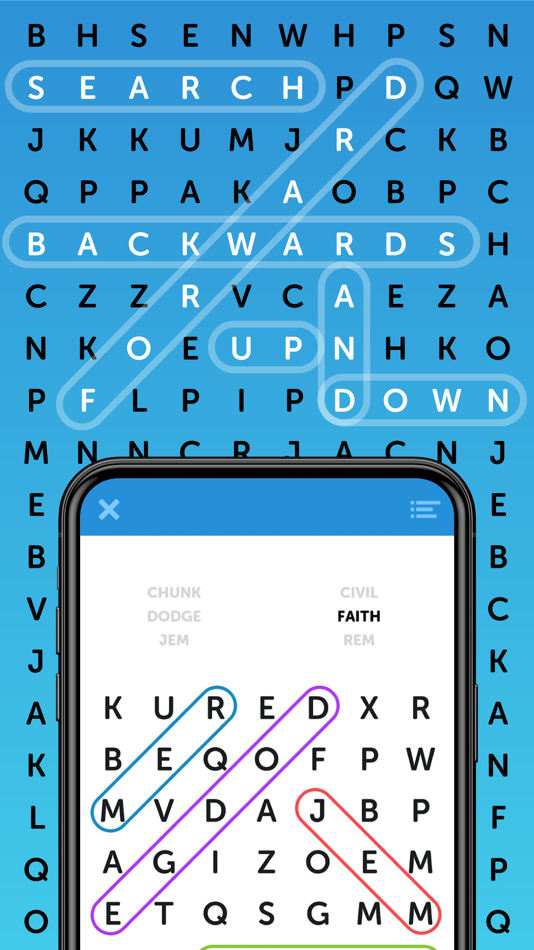 #2. Simple Word Search Puzzles (iOS) By: Conversion, LLC