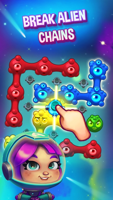 How to cancel & delete Aliens in Chains Space Puzzle from iphone & ipad 1