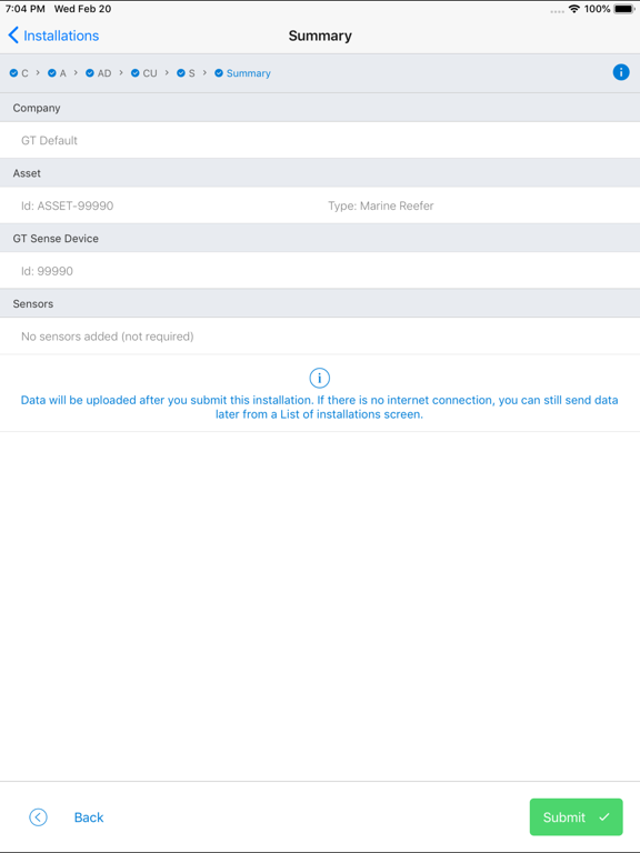 GT Install iPad screenshot