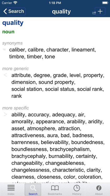 English Thesaurus (WordNet)