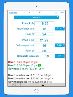 Unit Price Comparison iPad image 2