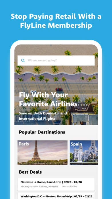 FlyLine - Save on Flights screenshot 2