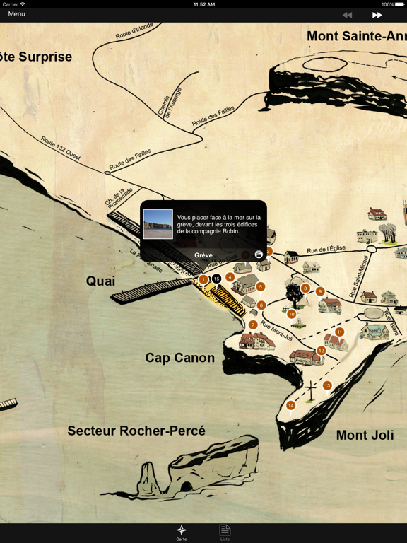 Screenshot #6 pour Circuit Historique de Percé FR
