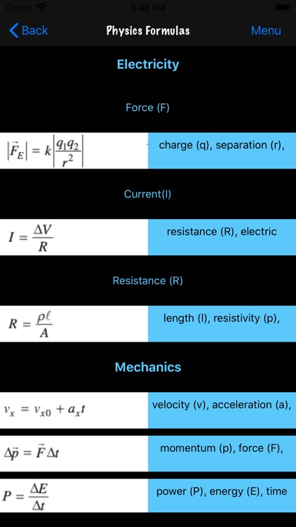 Math and Science Formulas