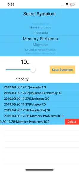 Game screenshot Chiari Symptom Tracker apk