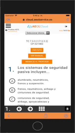Captura de pantalla de AeolCloud en iPhone 3