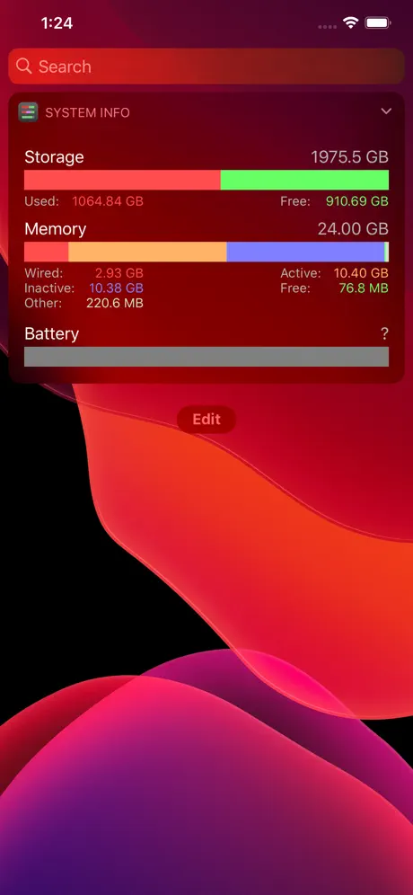 Sys Info Widget