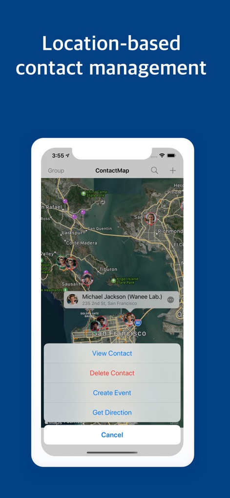 Contacts Map: territory manage - Business App | MWM