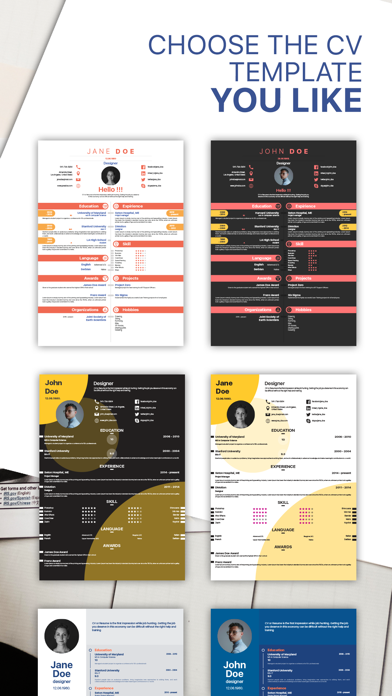 Resume Generator - CV Designer screenshot 4