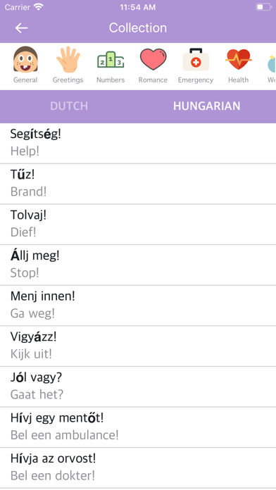 Screenshot #2 pour Dutch Hungarian Dictionary