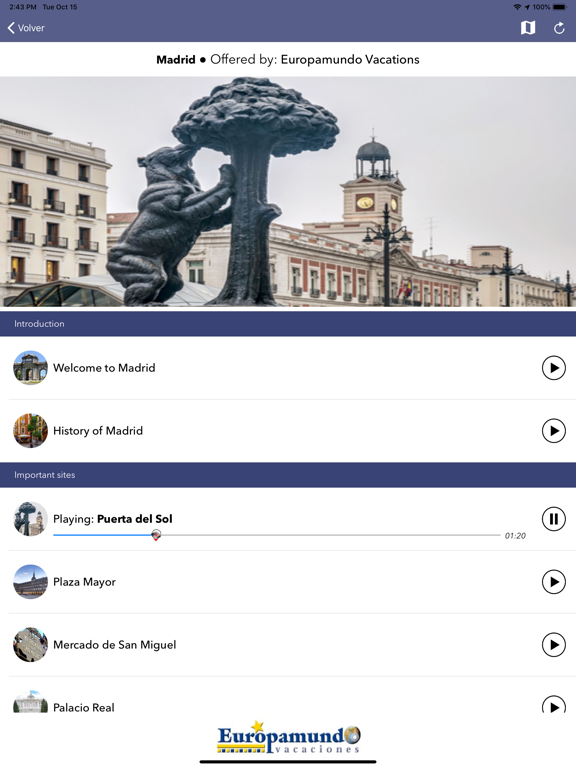 Europamundo Audio iPad screenshot 5 - Travel app