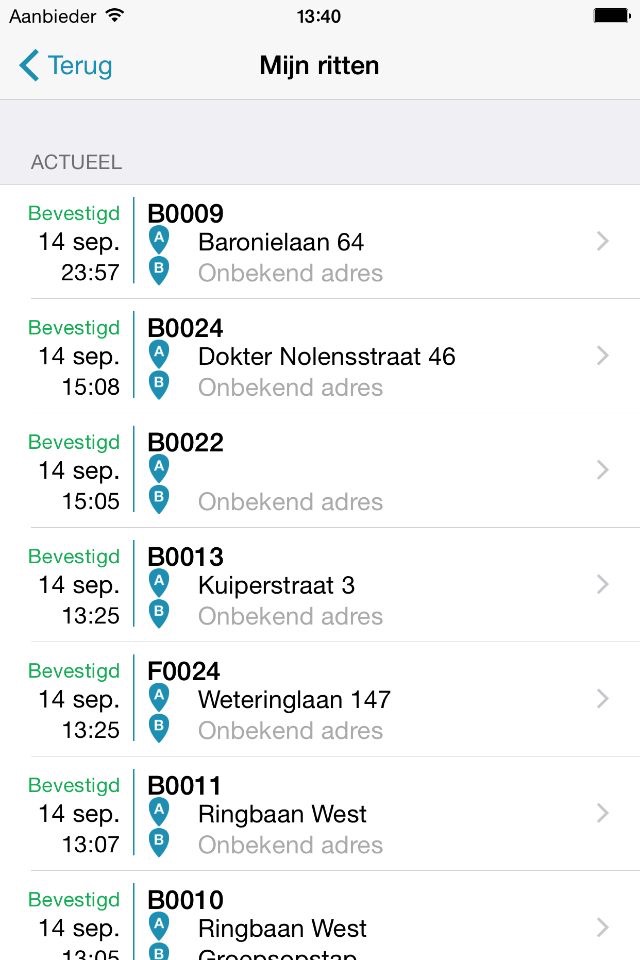 Cabman Mobile - Booking screenshot 2