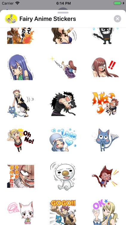 Fairy Anime Happy Stickers