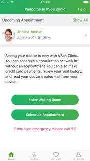 vsee clinic for patient iphone screenshot 1