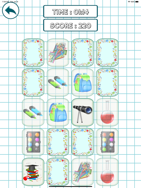 Memory Matches Brain Game iPad screenshot