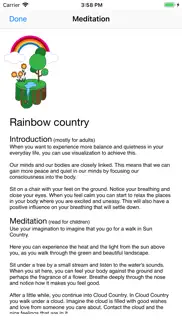 rainbow country - meditation iphone screenshot 2