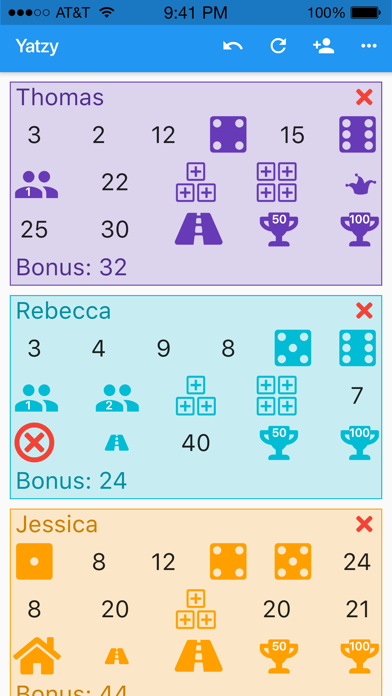 Yatzy Score Sheet screenshot 1