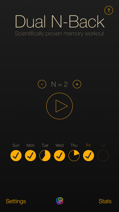 Screenshot #1 pour Dual N-Back: Brain Training
