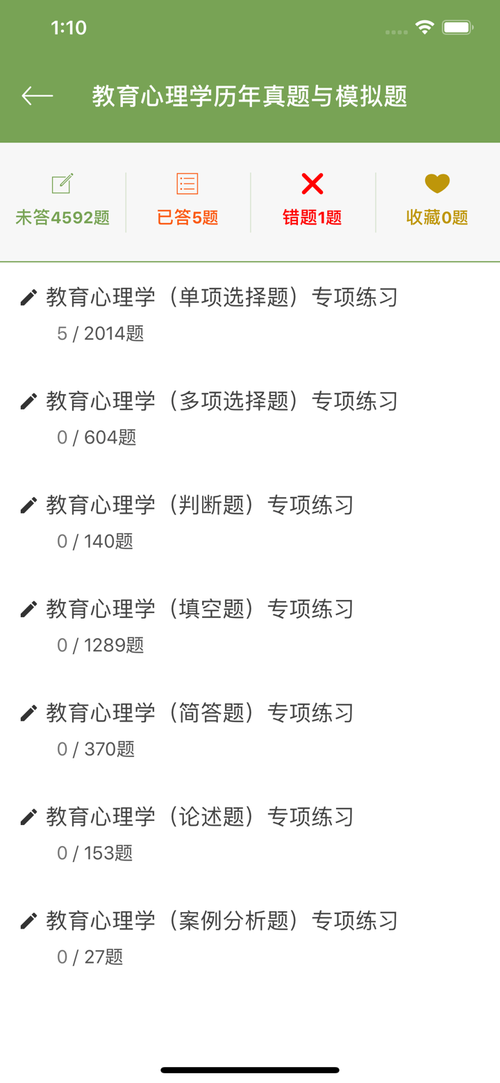 教育心理学同步题库及知识要点专题 screenshot 4