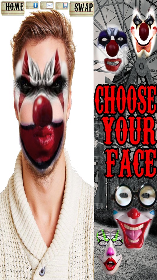 Clown Face - Scary Face Booth - 2.3.2 - (iOS)