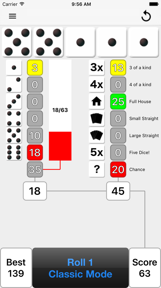 #3. Five Dice! (iOS) Podle: Colin Lyders