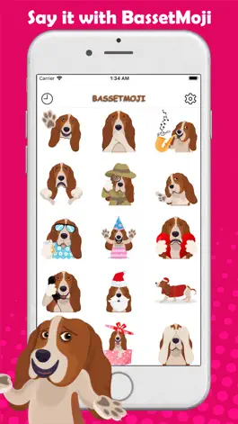 Game screenshot BassetMoji - Basset Emojis mod apk