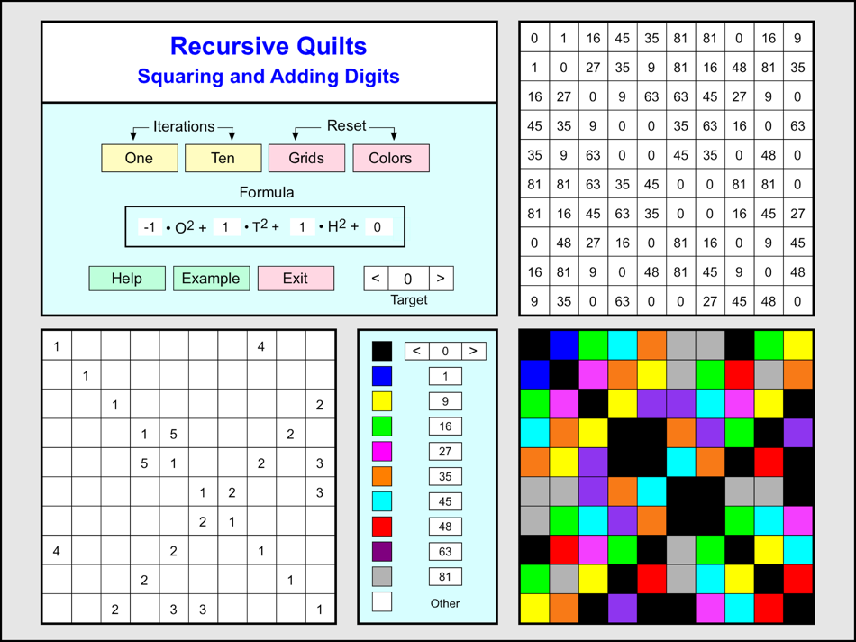 #2. Arithmetic Quilts (iOS) 来自: Thomas Bretl