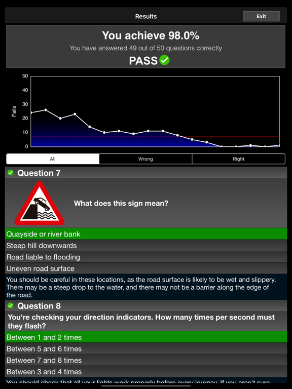 Screenshot #5 pour Motorcycle Theory Test Kit