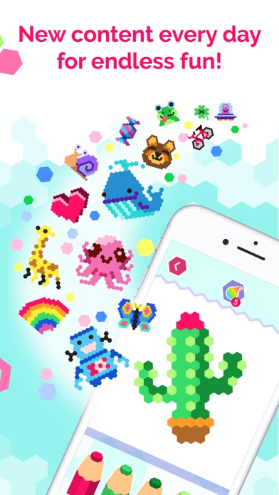 HexaParty - Hexel art for Kids Screenshot