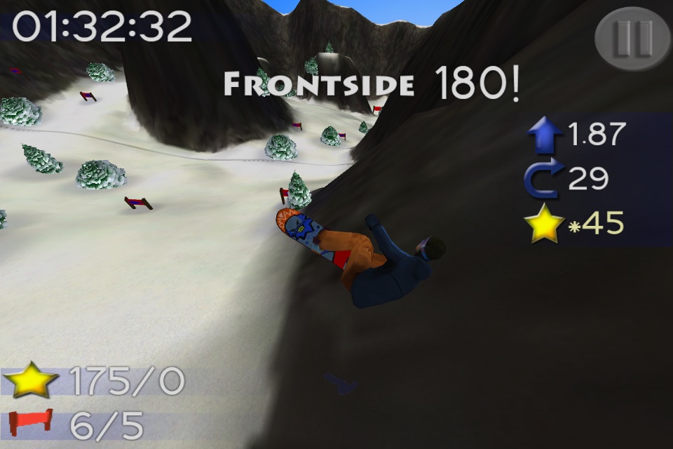 Big Mountain Snowboarding Lite screenshot 2