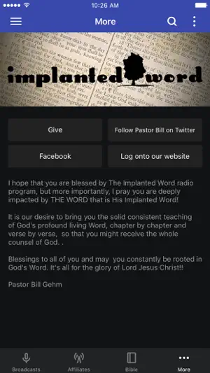 The Implanted Word App screenshot 3