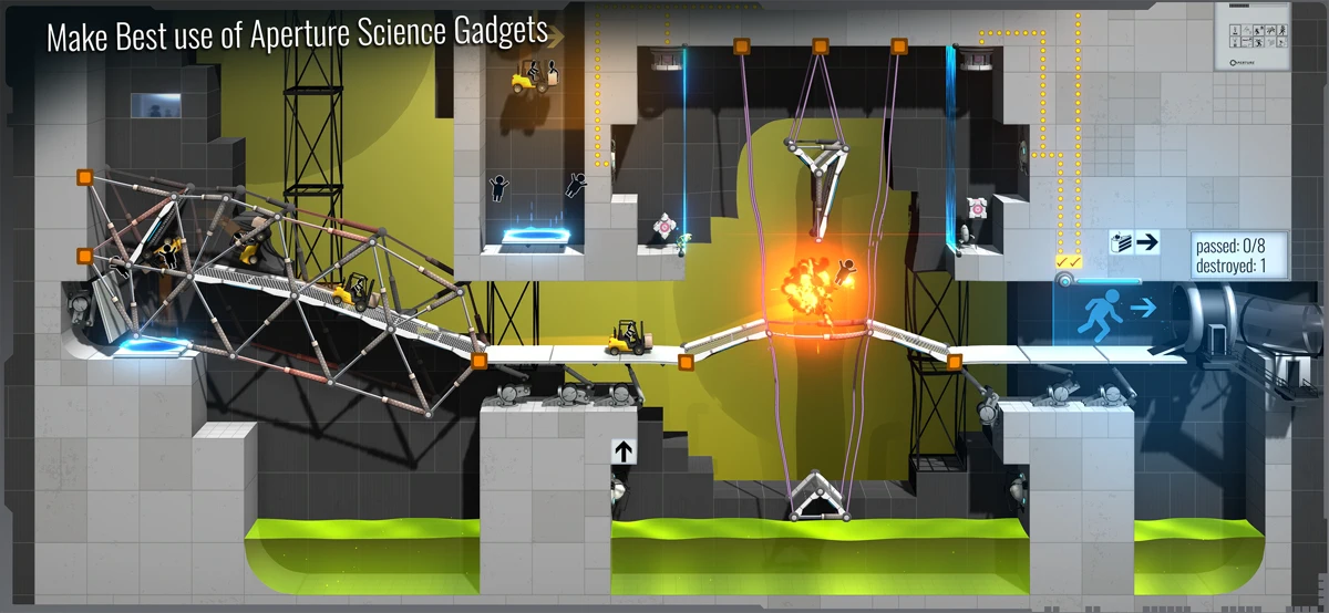 Bridge Constructor Portal screenshot 5